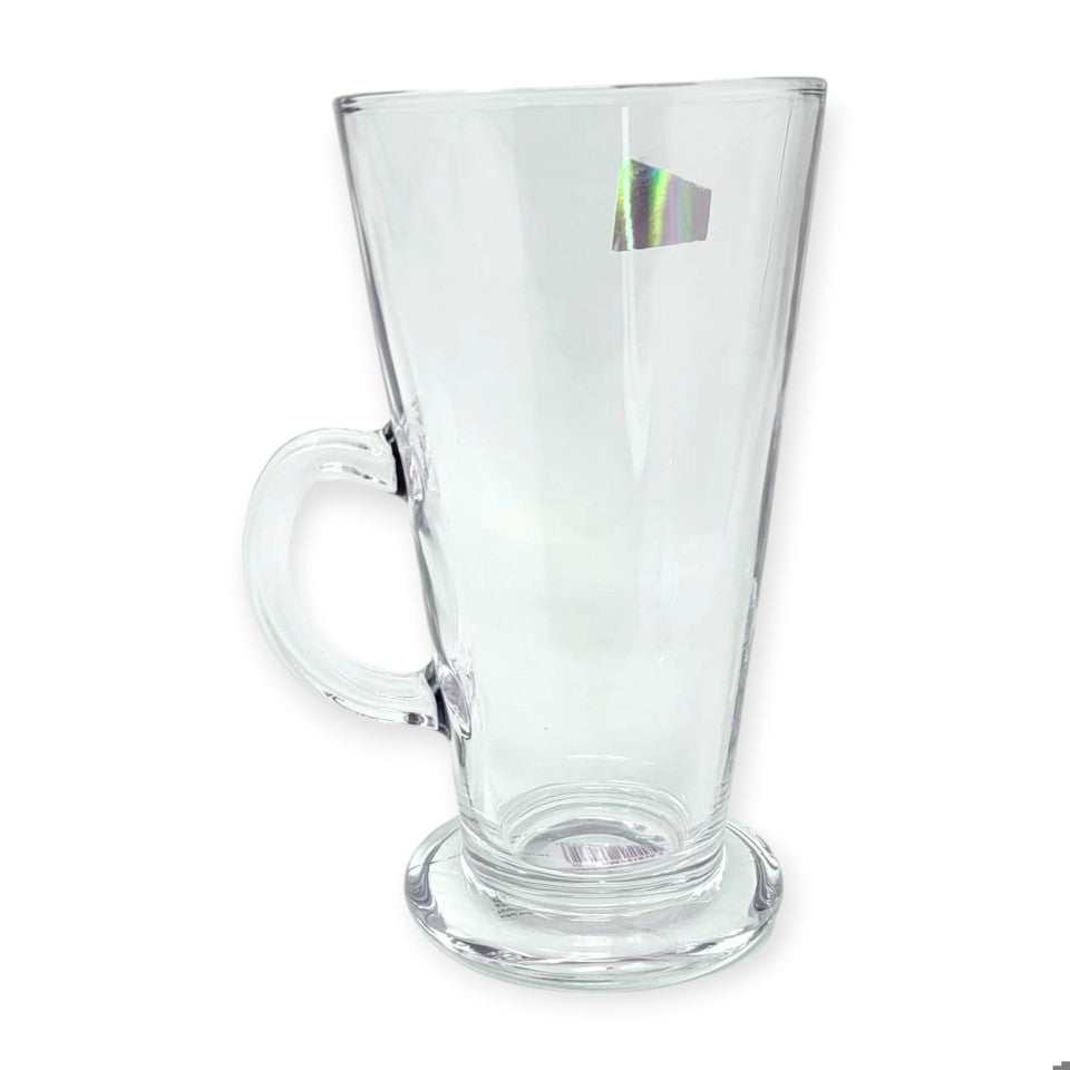 Large Glass Crystal Tea Mug - Set of 6