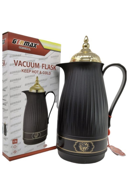 Germax Black/Gold Vacuum Flask 1L