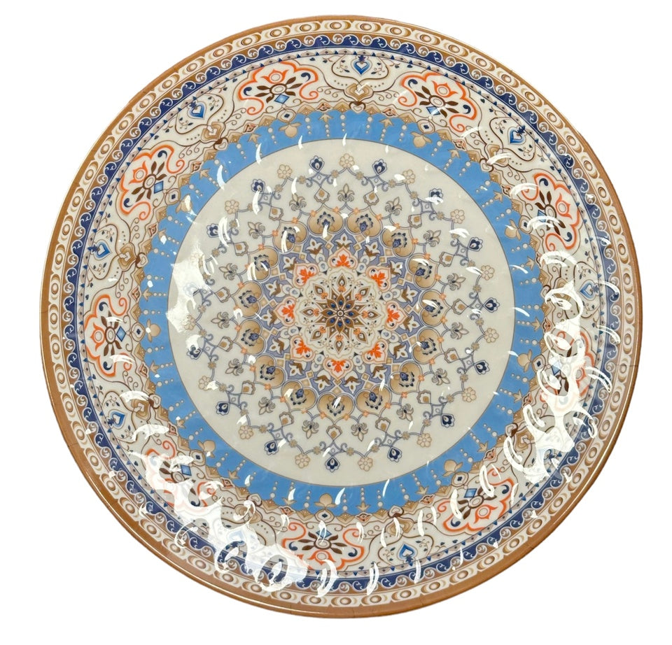 Traditional Round Design Serving Platter