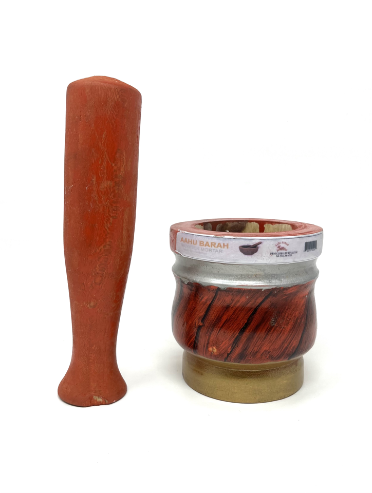 Wooden Mortar and Pestle Set (Hawang Dasta)