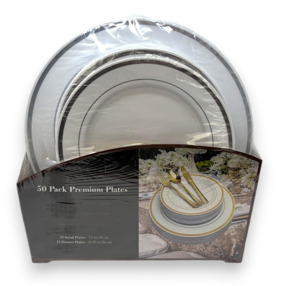 Disposable Plates Party Pack of 50