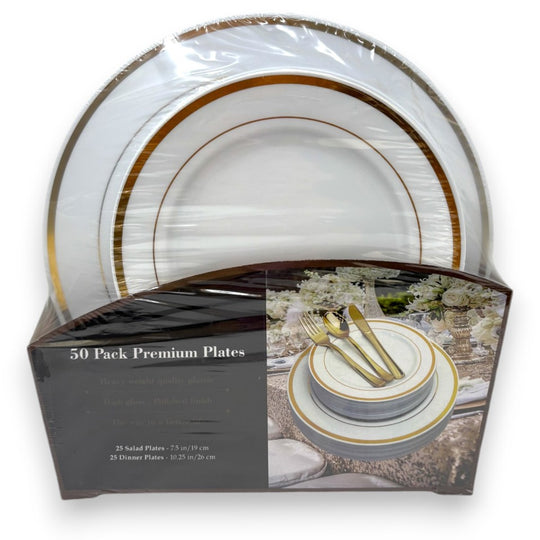 Disposable Plates Party Pack of 50