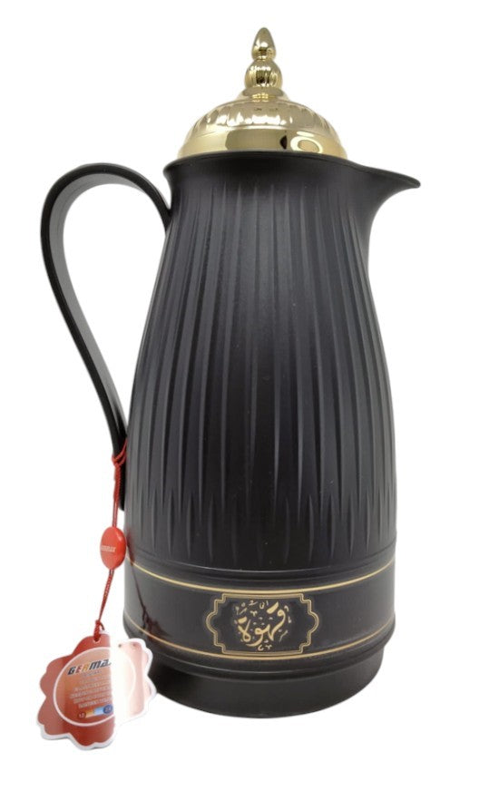 Germax Black/Gold Vacuum Flask 1L